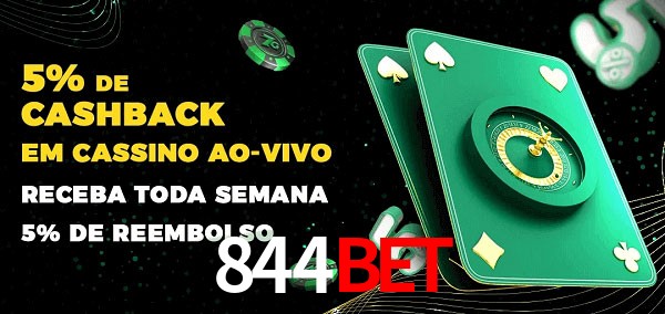 Promoções do cassino ao Vivo 844bet